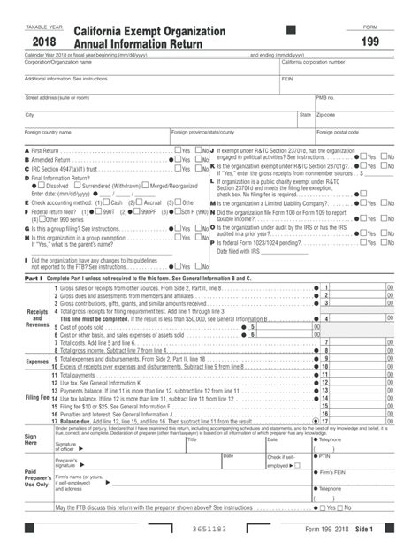 Form 199 Fill Out And Sign Online Dochub