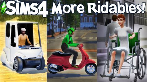 The Sims 4 Functional Wheelchair Motorbikes Cars And More Mod