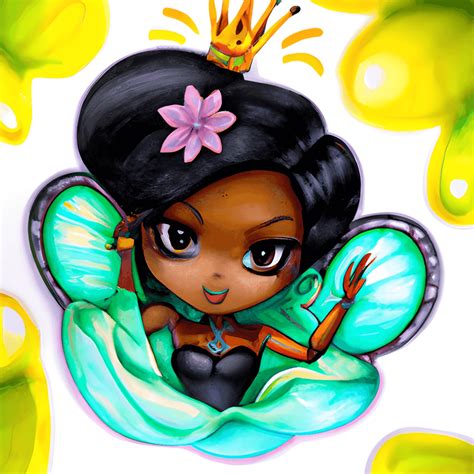 Hermoso Diseño Gráfico De Black Fairy Princess · Creative Fabrica