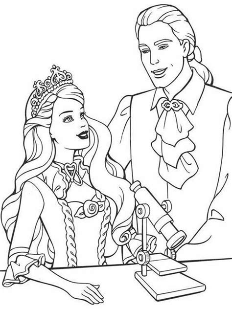 Barbie coloring books | coloring book: Queen Barbie and king - Coloring pages for you