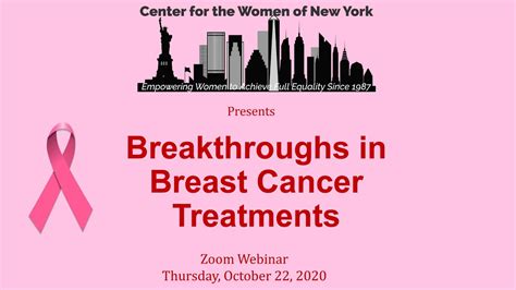 breakthroughs in breast cancer treatments a cwny webinar youtube