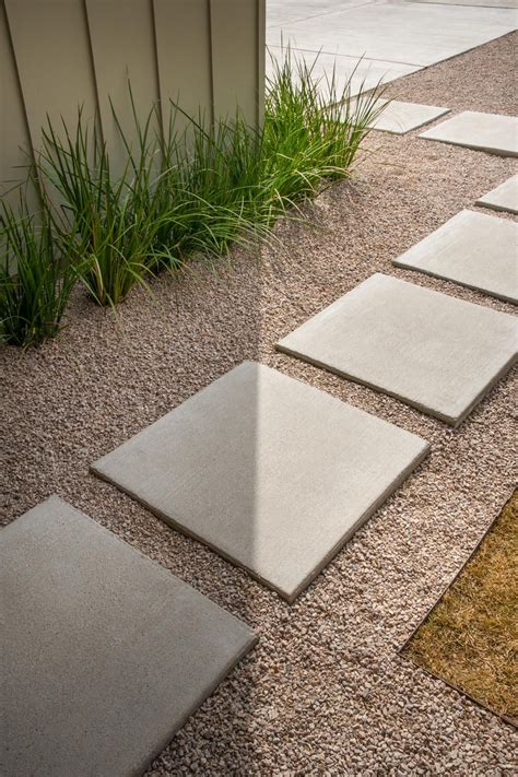 Here are modern concrete paver walkway ideas. Pictures of the HGTV Smart Home 2015 Front Yard | Front ...
