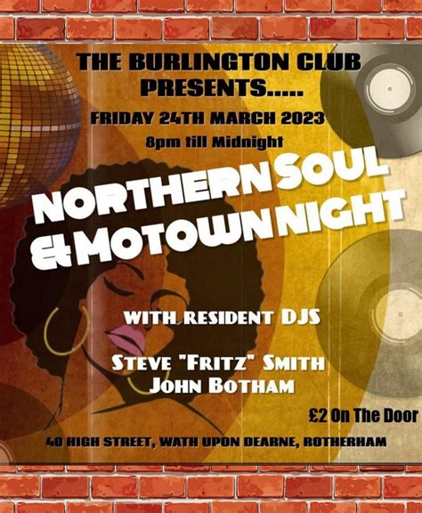 Wath Upon Dearne Northern Soul And Motown Night Soul Nights Soul Source
