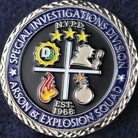 Us Nypd Special Investigations Division Arson And Explosion Squad