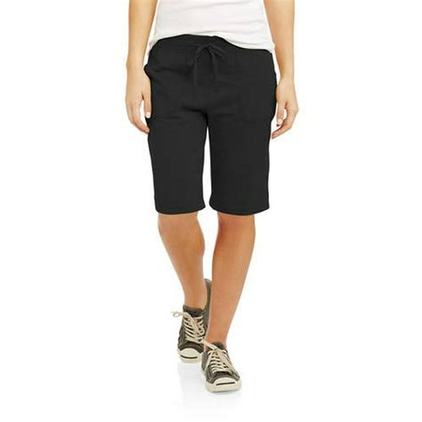 White Stag Womens Classic 9 Inseam Knit Shorts With Drawstring