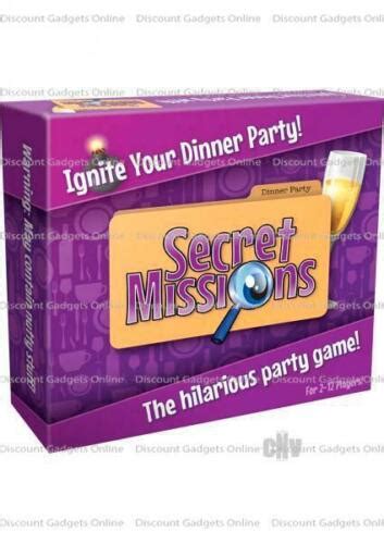 Secret Missions Dinner Party Party Game Adult Sex Games Couples Foreplay Romance 5037353000840