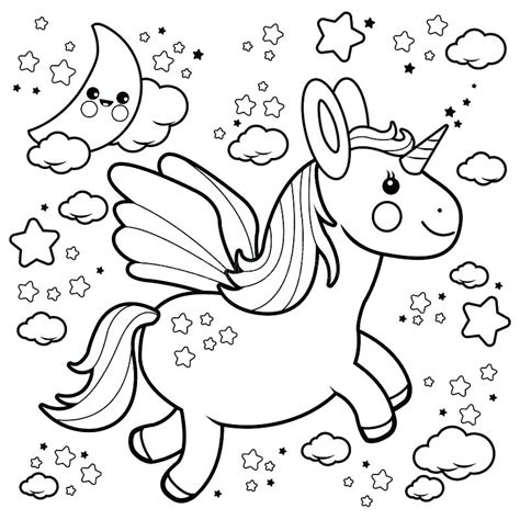 Un dibujo puede ser todo lo bonito que t� quieras que no quedar� perfecto hasta que lo colorees. Dibujos de Unicornios para Colorear | Juegos COKITOS