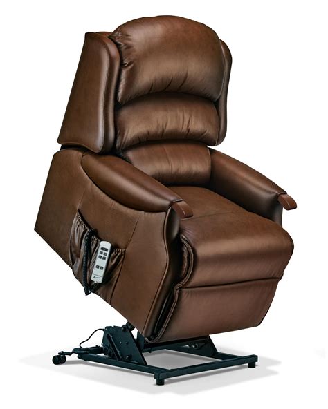 Malham Standard Leather Electric Riser Recliner Sherborne Upholstery