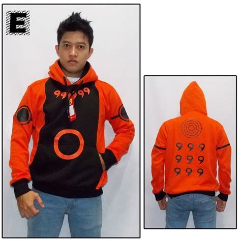 Jual Jaket Anime Naruto Obito Rikudou Hitam Orange Di Lapak E