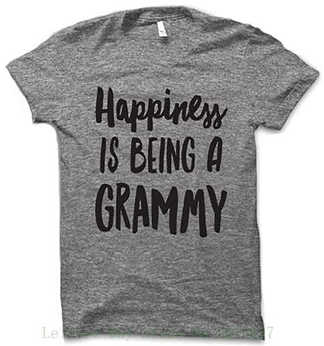 Happiness Is Being A Grammy Fashion Tee Shirt Men T Shirt Print Cotton