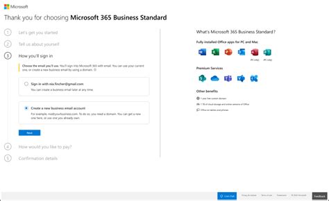 Sign Up For Microsoft 365 Business Standard Microsoft 365 Admin