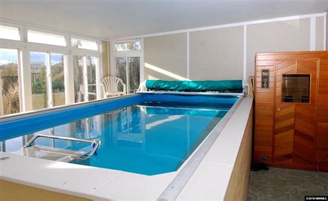 With Your Own Endless Pools Swimming Machine And Adjacent Sauna Any