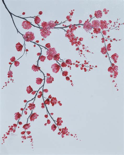 Painting Cherry Blossom Ubicaciondepersonascdmxgobmx