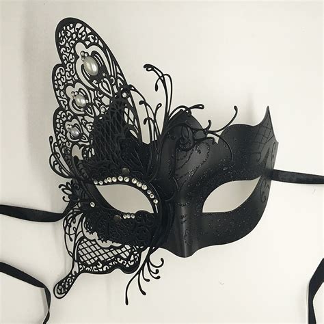 Butterfly Diamond Wrought Iron Mask Princess Masquerade Party Mask