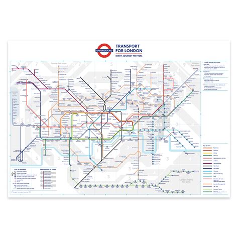 Thegriftygroove London Underground Tube Map 2019