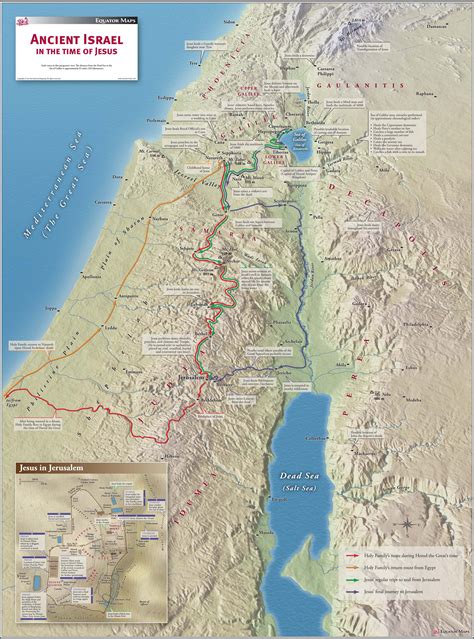 Detailed Map Of Ancient Israel