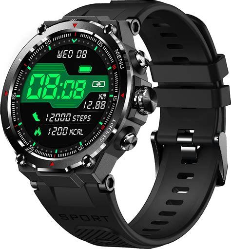 Eigiis 2022 Hd Militärische Smartwatch Für Herren Bluetoothanruf Outdoor 1 32 Zoll Robuste