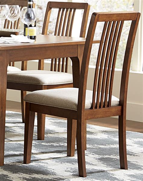 Mid Mod Cinnamon Tall Back Upholstered Dining Chair Set Of 2
