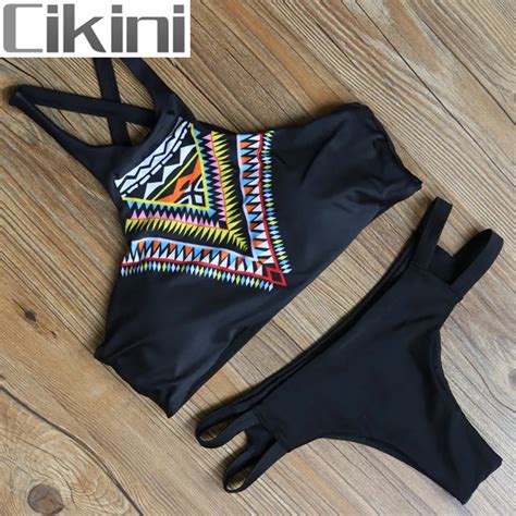 Buy 2018 New Sexy Bikinis Vintage Beach Bathing Women