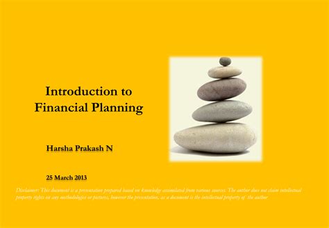 Basics Of Financial Planning Powerpoint Presentation Ppt