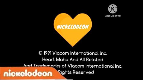 Nickelodeon Heart Mahsa Logo 1991 Youtube
