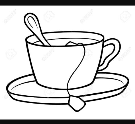 Taza de cafe para colorear si estas buscando comprar tazas tenemos la mejor selección de tazas que puedas imaginar clic para imprimir: Pin by Sussy on Cups | Tea cup drawing, Clip art, Unique tea