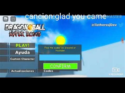 Its quite simple to claim codes, click on menu to the top left, then click on codes to open the code menu, once you have entered in the code click on redeem to check if the code works! Todos los codes de dragón ball hyper blood | Roblox - YouTube