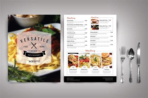 tips  creating  eye catching restaurant menus examples