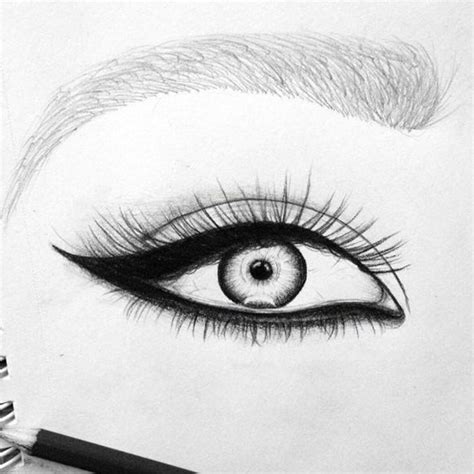 Permanent Makeup Eye Drawing Art Drawings Drawings
