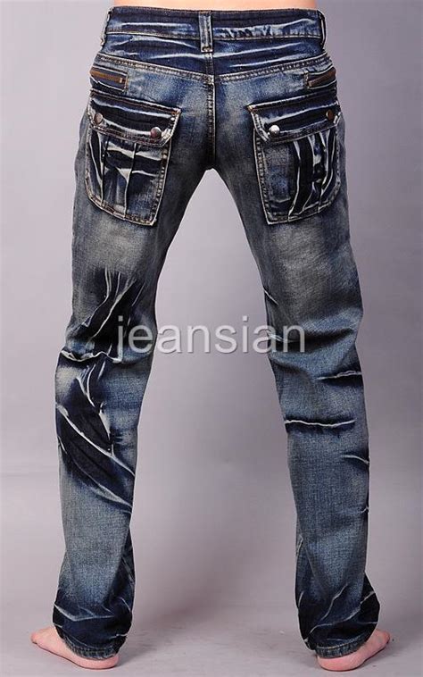 Jeansian Brand Mens Designer Jeans Pants Trousers Denim Blue Zipped W30