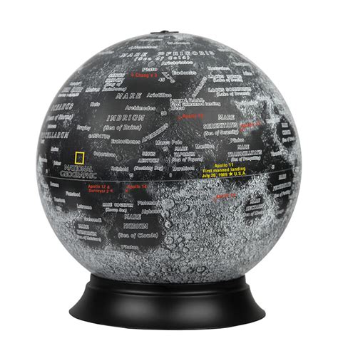 83522 Nat Geo Moon Illuminated Desktop Globe Replogle Globes