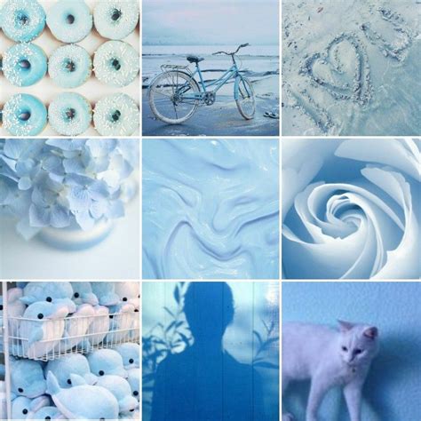 Light blue aesthetic mood board #blue #pastel #aesthetic | Terapi seni