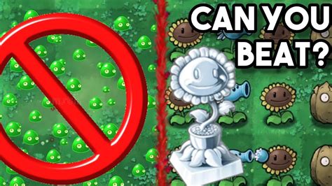 Can You Beat Plants Vs Zombies Without The First 4 Columns Youtube