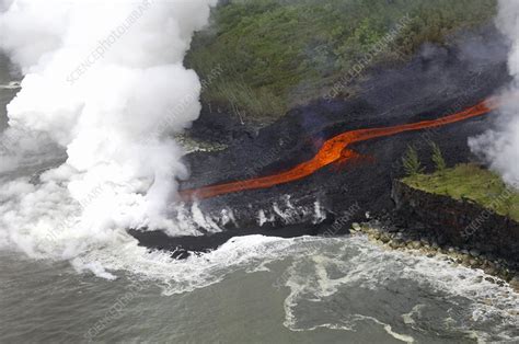 Volcanic Eruption Reunion Island Stock Image C0018938 Science