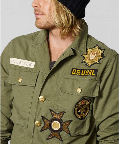 Denim And Supply Ralph Lauren Military Shirt Jacket In Green For Men