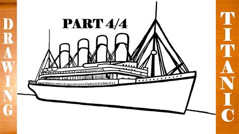 (she hit the iceberg on the 14th at 11:40pm, sank completely apr. How to Draw TITANIC Ship Step by Step Easy in Pencil ...