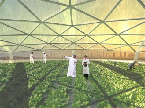 Futuristic Vertical Farming Artificial Island