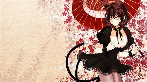 Anime Girl Red Night Wallpapers Wallpaper Cave