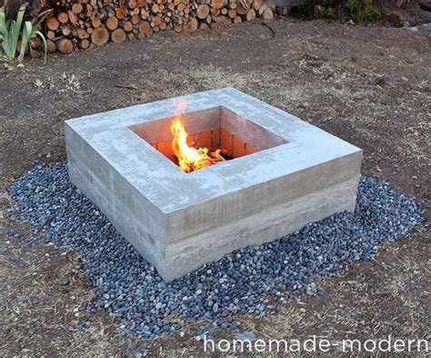 Homemade Modern Diy Concrete Fire Pit 22 Steps With Pictures