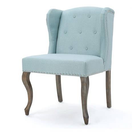 Bring home a comfy accent chair. Niclas Upholstered Accent Chair - Light Blue - Christopher ...