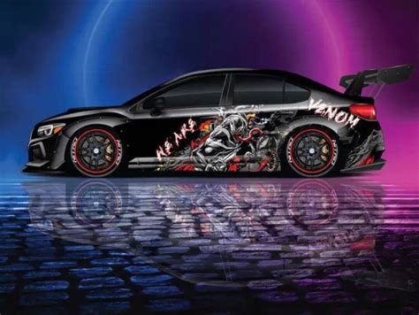 Venom Car Decal Cast Vinyl Wrap Universal Size Sticker Etsy