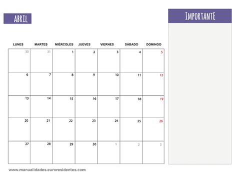 Calendario Abril 2015 Calendarios Mensuales 2015 Para Imprimir