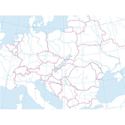 Mapa Konturowa Europy 160x120cm Pomoce Dydaktyczne Szkolne I Naukowe
