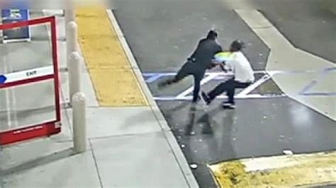 armed robber caught on video in struggle with los angeles best buy employee cops fox news