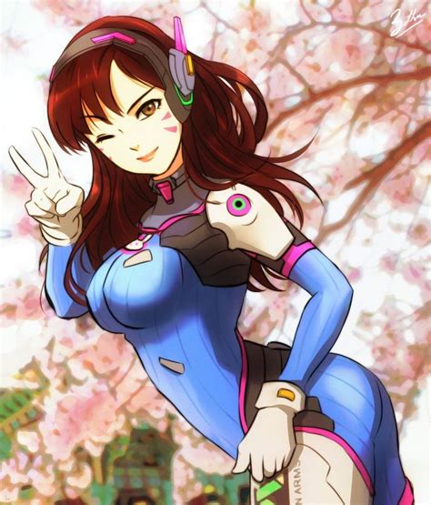 Overwatch Dva By Esther With Images Overwatch Fan Art Overwatch