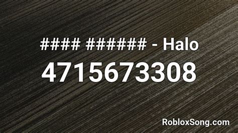 Halo Roblox Id Roblox Music Codes