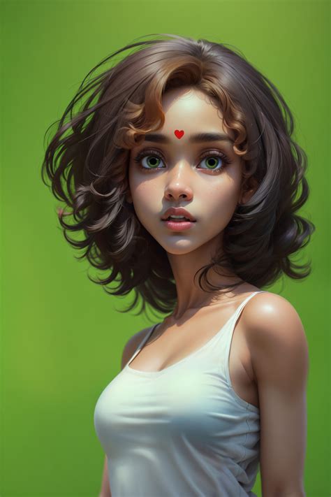 Artstation Portrait Of A Young Indian Girl