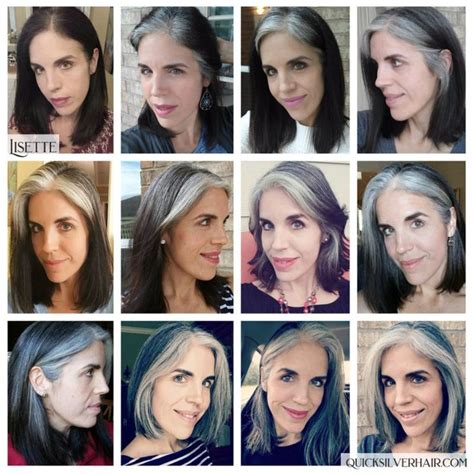 18 Before And After Transitions To Gray Hair Photos Videos And Stories Transition To Gray