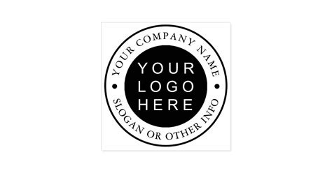 Create Your Own Business Logo Self Inking Stamp Zazzle
