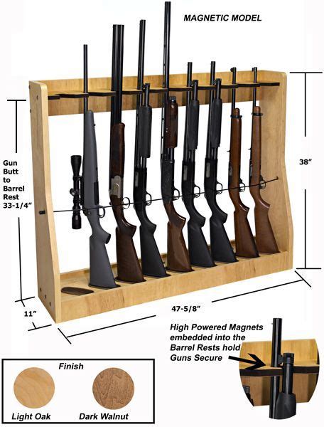 Gun rack 4 gun vertical wall display solid oak. Pin on Vertical Gun Rack Ideas